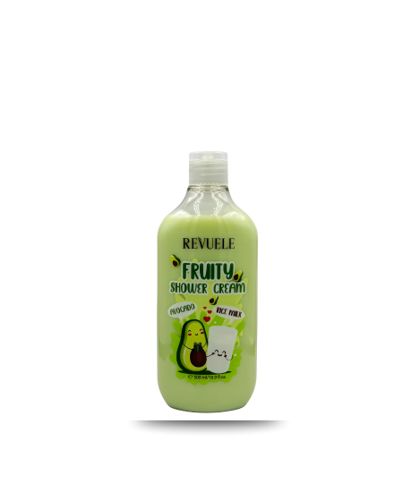 كريم الاستحمام بالأفوكادو وحليب الأرز من ريفيول – Revuele Fruity Shower Cream Avocado & Rice Milk