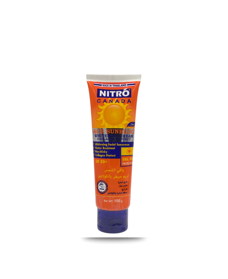 واقي الشمس نيترو كندا  - NITRO Face Sunblock Whitening Cream (SPF 50+)