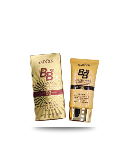 كريم بي بي الحلزون الذهبي من سادور - Sadoer BB Cream Gold Snail SPF 50+