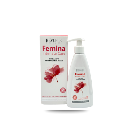 غسول فيمينا بالحليب والألوفيرا – Revuele Femina Intimate Care Ultrasoft Milk Wash