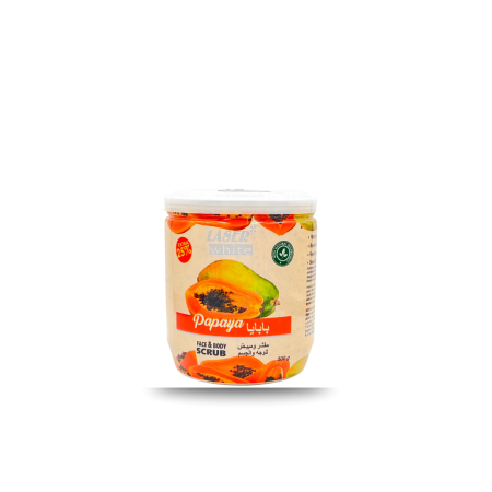 مقشّر البابايا للوجه والجسم ليزر وايت – Laser White Papaya Face & Body Scrub