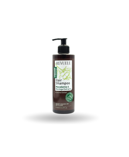 شامبو ريفيول بخلاصة الماكاديميا والمورينجا – Revuele Hair Shampoo Macadamia & Moringa Extracts