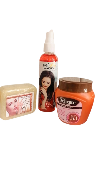 بكج ديلكيت وصابونة الرز وماء الورد الطبيعي